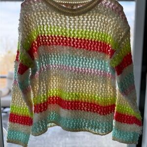 Easel Multicolor Striped Women's Sweater